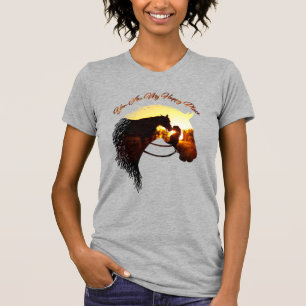 Camiseta Cavalo, Você É Meu Lugar Feliz Para A Mulher Do Ca