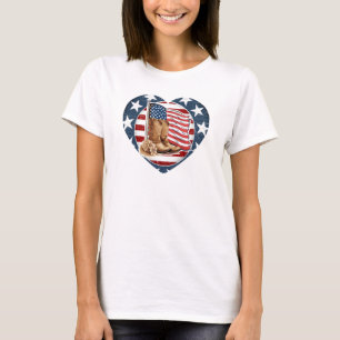Camiseta Cavalo Western Patriótico EUA