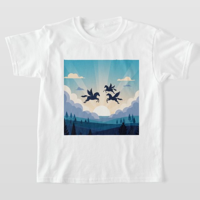 Camiseta Cavalos alados (Postura )
