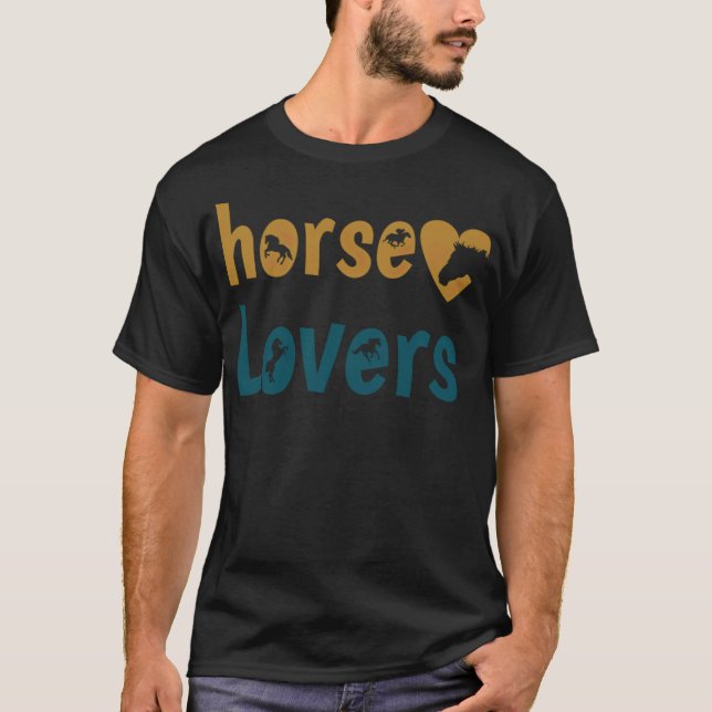 Camiseta Cavalos-amantes de bruxaria (Frente)