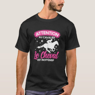 Camiseta Cavalos Cavaleiros Cavaleiros Vintage Cuidado Com