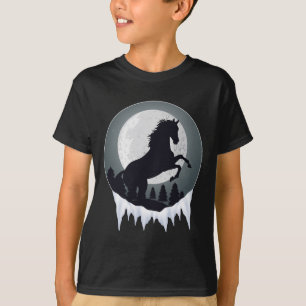 Camiseta Cavalos Cavalos Cavalos Dormindo Noite Neve