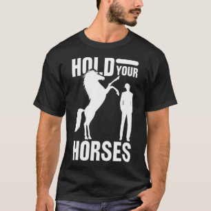 Camiseta Cavalos Cavalos Engraçados Presente Doente Dormind