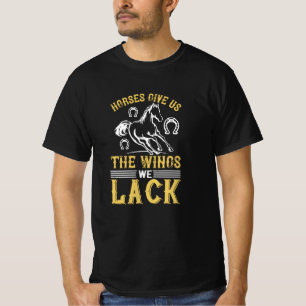 Camiseta Cavalos - Cavalos Nos Dão As Asas De Que Faltamos