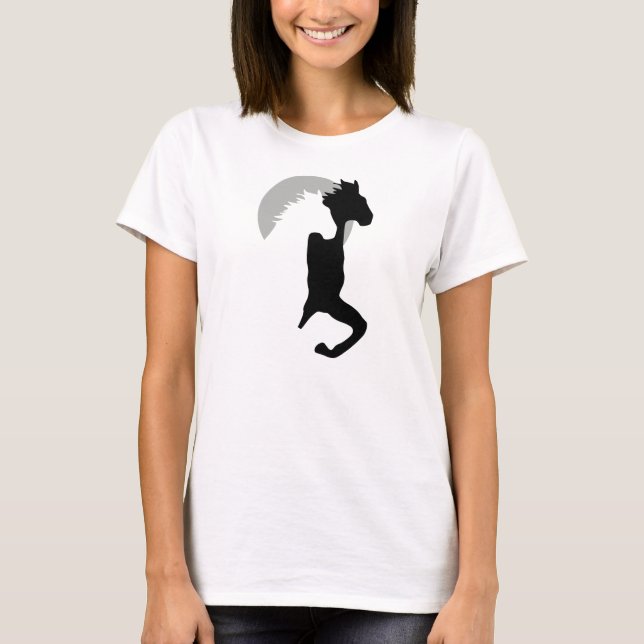 Camiseta cavalos correndo juntos (Frente)