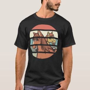 Camiseta Cavalos de Cavalo Mãe com cavaleiro de fazenda