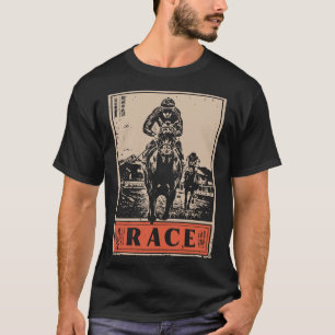 Camiseta Cavalos de Corrida na Paisagem do Deserto