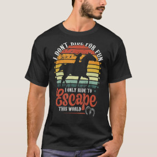 Camiseta Cavalos de Corrida para Fugir deste Mundo