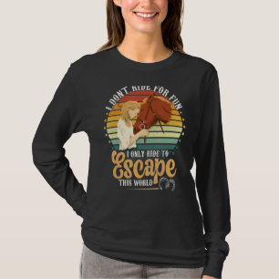 Camiseta Cavalos de Corrida para Fugir deste Mundo