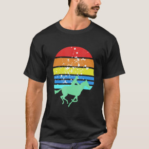 Camiseta Cavalos de Corrida Retro Incríveis Presentes de De