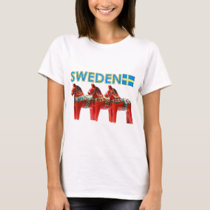 Camiseta Cavalos de Dala da suecia