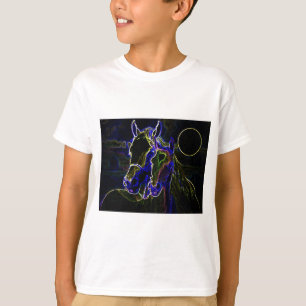 Camiseta Cavalos de luz negra
