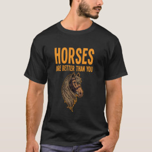 Camiseta Cavalos dizem que cavaleiros engraçados são melhor