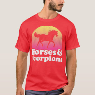 Camiseta Cavalos e Escorpiões Presentes para Amantes de Cav