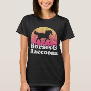 Camiseta Cavalos e guaxinins ou guinchos