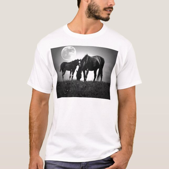 Camiseta Cavalos e Lua (Frente)