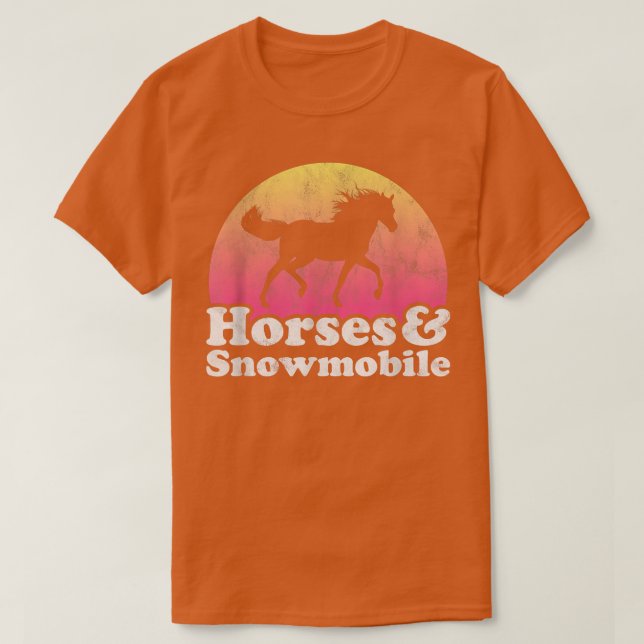 Camiseta Cavalos e Neves (Frente do Design)