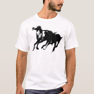 Camiseta Cavalos em Execução