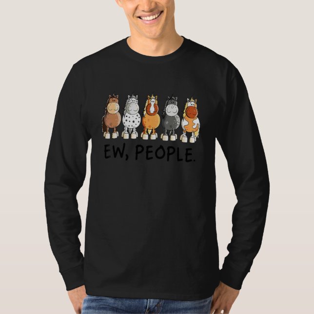 Camiseta Cavalos Ew Pessoas Cavalo Animal (Frente)