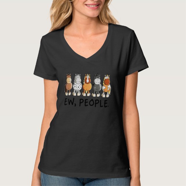 Camiseta Cavalos Ew Pessoas Cavalo Animal (Frente)