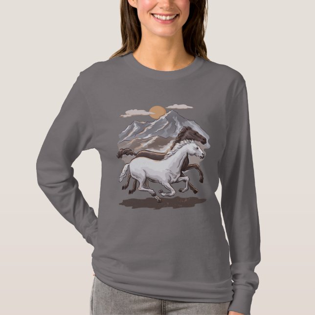 Camiseta Cavalos Galopantes (Frente)