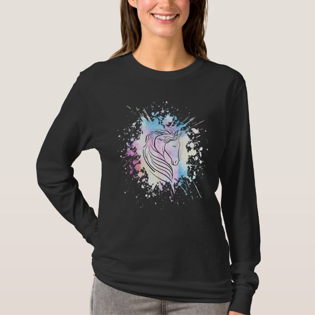 Camiseta Cavalos Gráficos Cavalos Costeiros Costeiros Caval (Frente)