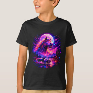 Camiseta Cavalos mágicos equestres amante de cavalos uivand