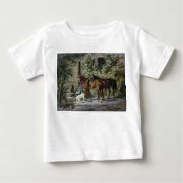 Camiseta Cavalos no Porch (por Albrecht Adam)