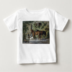 Camiseta Cavalos no Porch (por Albrecht Adam)