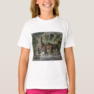 Camiseta Cavalos no Pórtico (por Albrecht Adam)