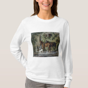 Camiseta Cavalos no Pórtico (por Albrecht Adam)