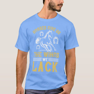 Camiseta Cavalos Nos Dão Asas Nós Não Temos Retrato