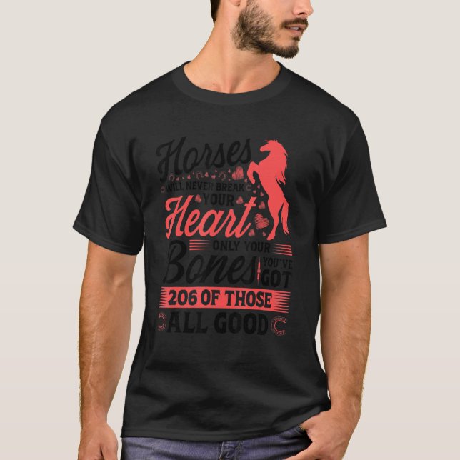 Camiseta Cavalos Nunca Vão Partir Seu Coração (Frente)