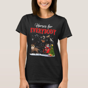 Camiseta Cavalos Para Todos Os Papais noeis Engraçados, Reb