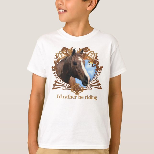 Camiseta Cavalos Ponies Horseback (Frente)