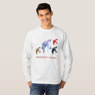 Camiseta cavalos resplendentes