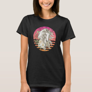 Camiseta Cavalos Retrortores Cavalos Cavalos Selvagens Fuso
