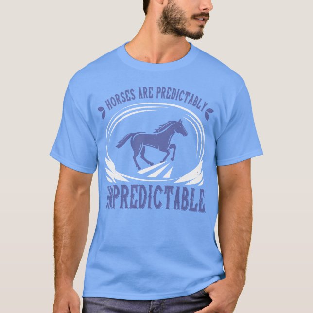 Camiseta Cavalos são amigos imprevisíveis (Frente)
