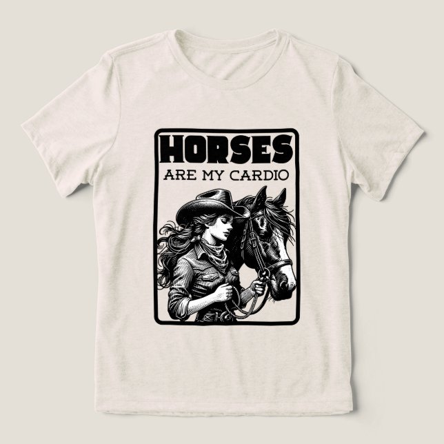Camiseta Cavalos São Meu Cardio (Design frontal)