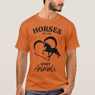 Camiseta Cavalos São Meus Animais Espírito amigo