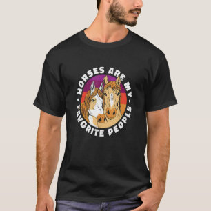 Camiseta Cavalos São Minhas Pessoas Favoritas Amante de Cav