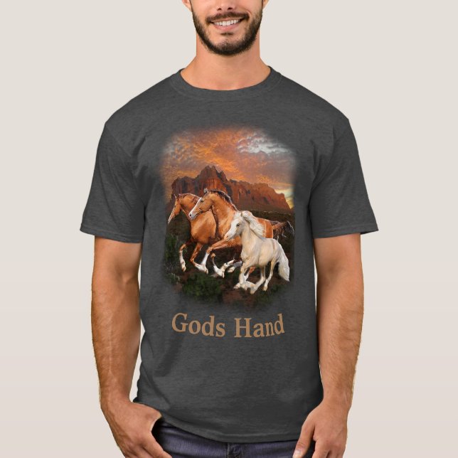 Camiseta cavalos selvagens do Arizona (Frente)