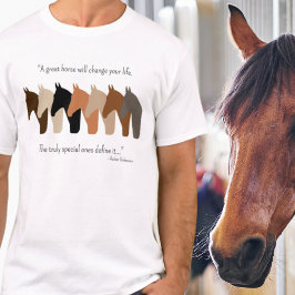 Camiseta Cavalos Silhuettes com Cota dos Cavalos