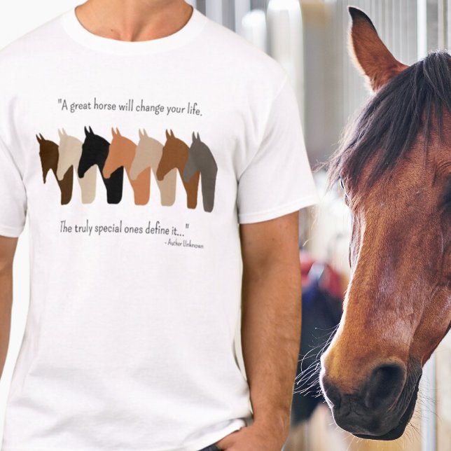 Camiseta Cavalos Silhuettes com Cota dos Cavalos (Criador carregado)