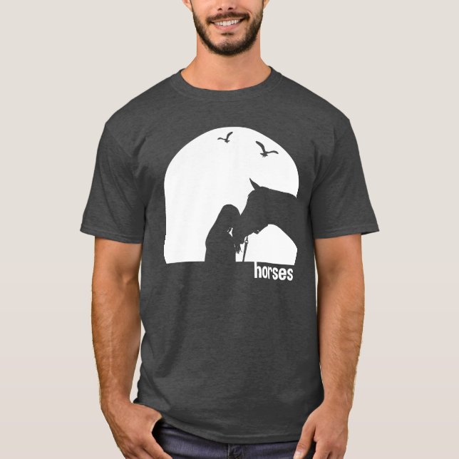 Camiseta Cavalos Sunset Dirigindo Melhores Amigos (Frente)