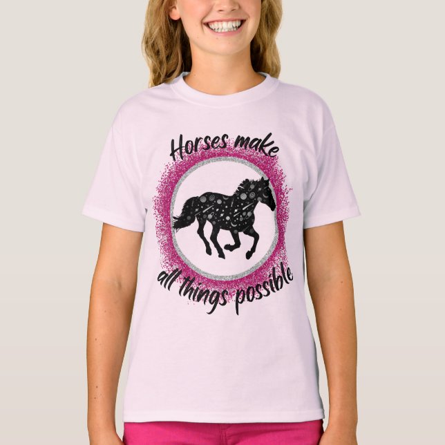 Camiseta Cavalos Tornam Tudo Possível (Frente)