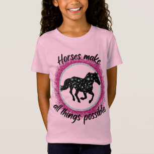 Camiseta Cavalos Tornam Tudo Possível Camisa-T