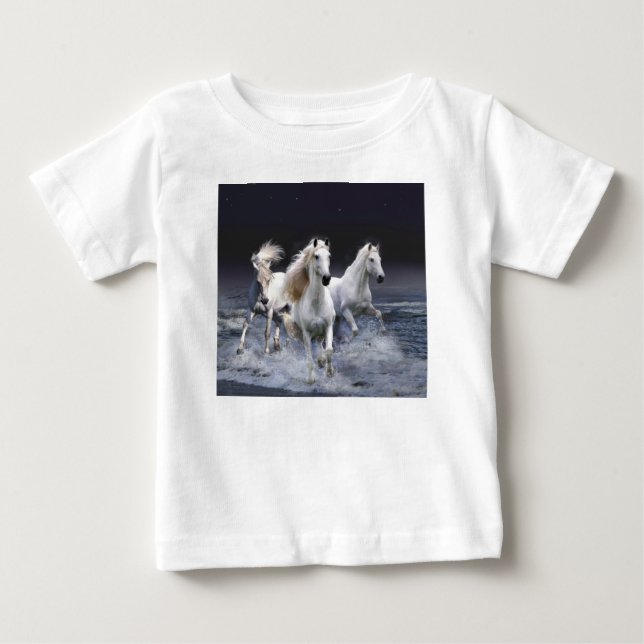 Camiseta Cavalos travesseiros decorativos (Frente)