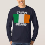 Camiseta Cavan, Irlanda com bandeira irlandesa<br><div class="desc">Cavan,  Irlanda com bandeira irlandesa</div>