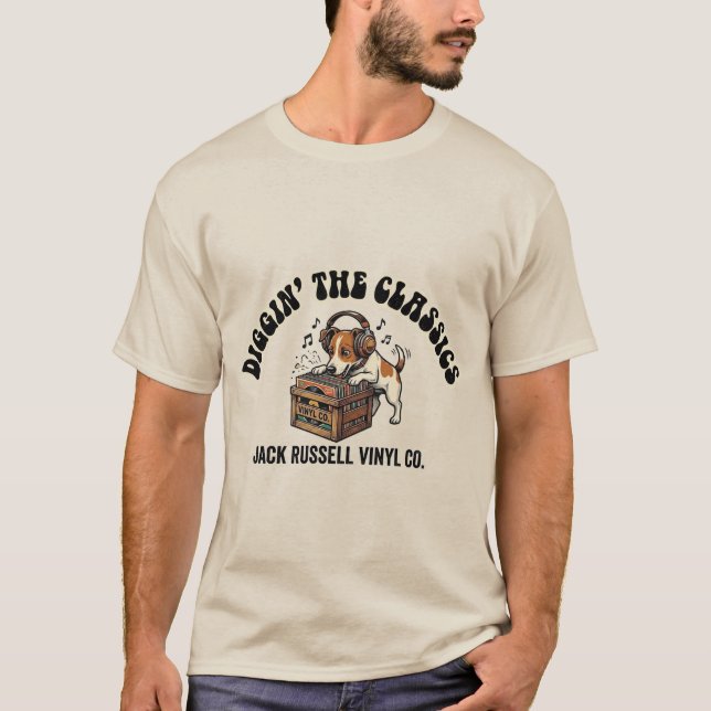 Camiseta Cavando Os Clássicos Jack Russell Terrier  (Frente)